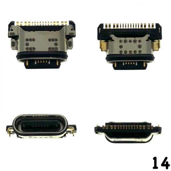 14 Type-C Plug In (1SET 5PCS) For Vivo Nex 3/X60/X60 Pro/X50/X50 Pro/X30/X30 Pro/Z6/S6/iQOO 3/S9/S7/S7E/S9E