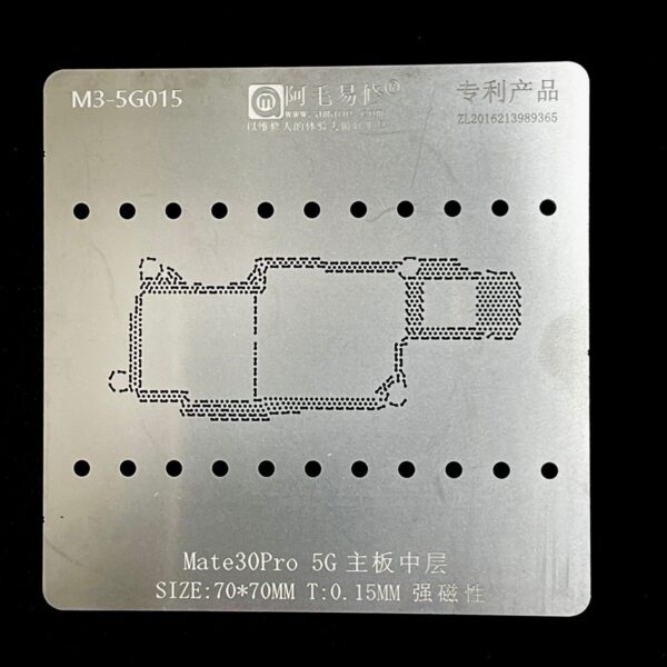 AMAOE BGA STENCILS M3-5G015 for Mate 30 Pro (5G) Middle Board