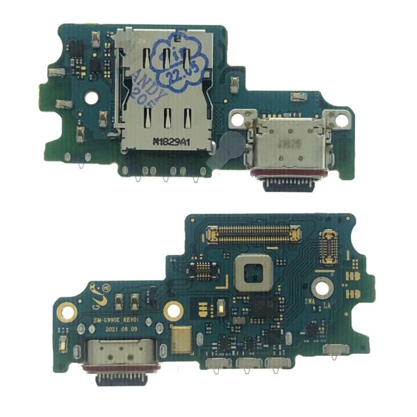 SM S21 FE-5G G900E (ORI) Charging board + Sim Holder