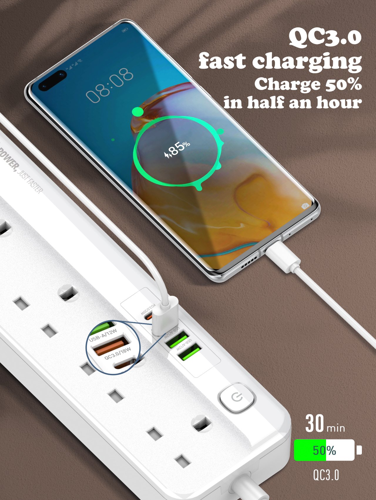 LDNIO SK5493 5 Power Socket - Image 4