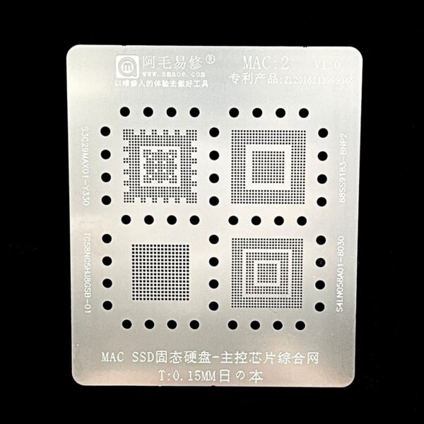 AMAOE Bga Stencils MAC:2 for MAC SSD