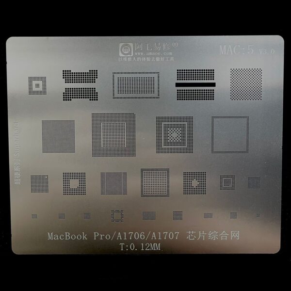 AMAOE Bga Stencils MAC:5 for Laptop Pro/A1706/A1707