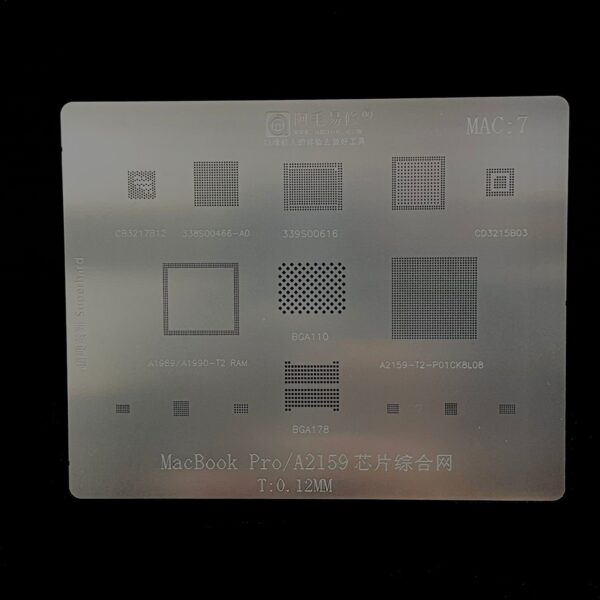 AMAOE Bga Stencils MAC:7 for Laptop Pro/A2159 ALL IC