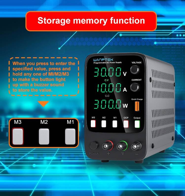 WANPTEK APS305H DC Power Supply (30V 5A) - Image 3