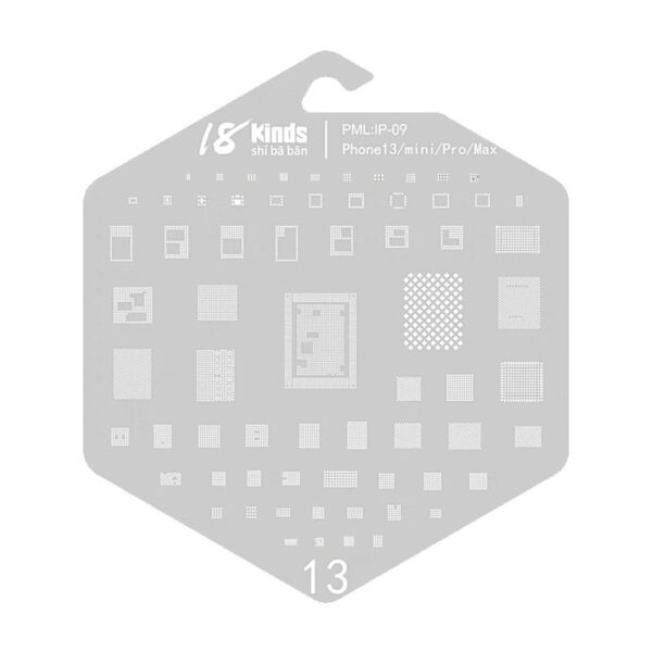 18KINDS BGA Stencils - PML:IP-09 - Phone13/MINI/PRO/MAX