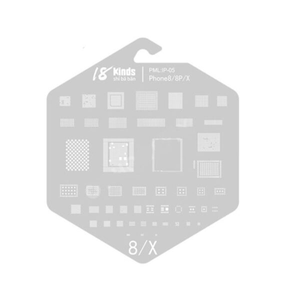 18KINDS BGA Stencils - PML:IP-05 - Phone8/8P/X