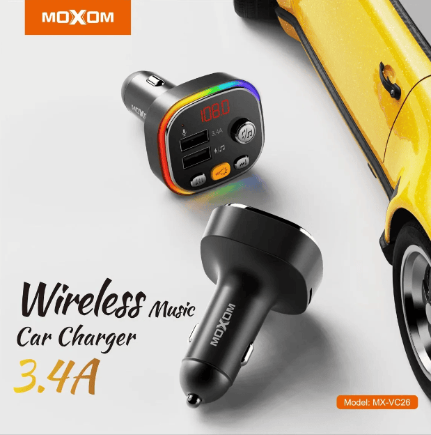 MOXOM MX-VC26 Wireless Music Car Charger - Image 3