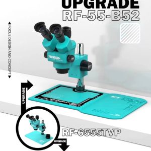 RF4 RF-55-B52 6.5-55X Stereo Trinocular Microscope