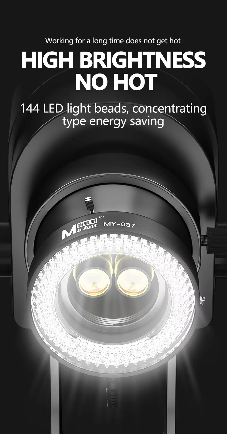 MAANT MY-037 144PCS LED Microscope Dust Prevention - Image 6
