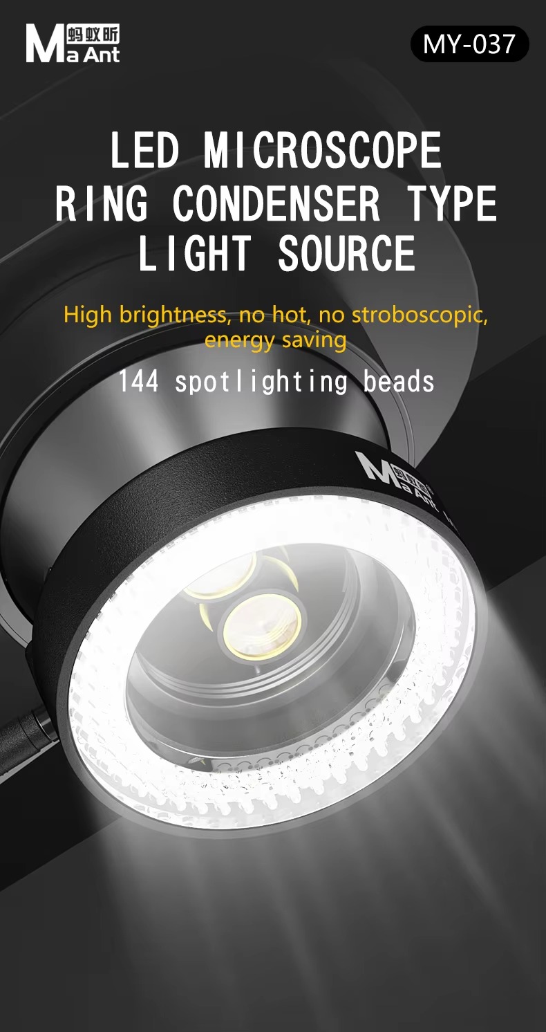 MAANT MY-037 144PCS LED Microscope Dust Prevention
