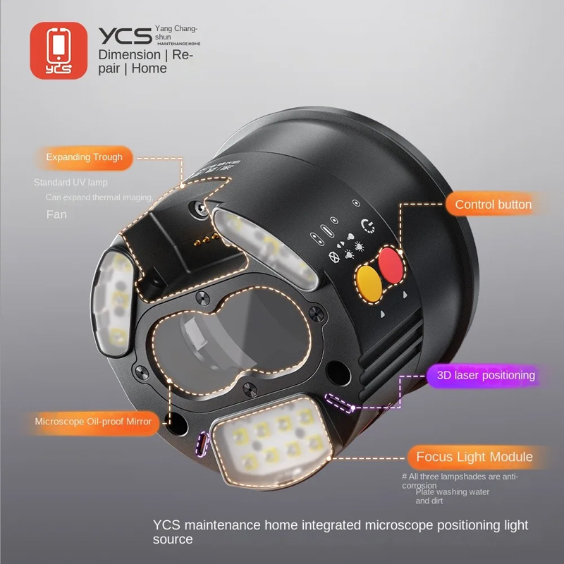 YCS 杨长顺 Integrated Microscope Positioning Light Source (with Extended UV Lamp Set) - Image 2