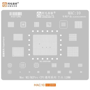 AMAOE BGA STENCILS MAC:10 MAC M2/22PRO CPU Series