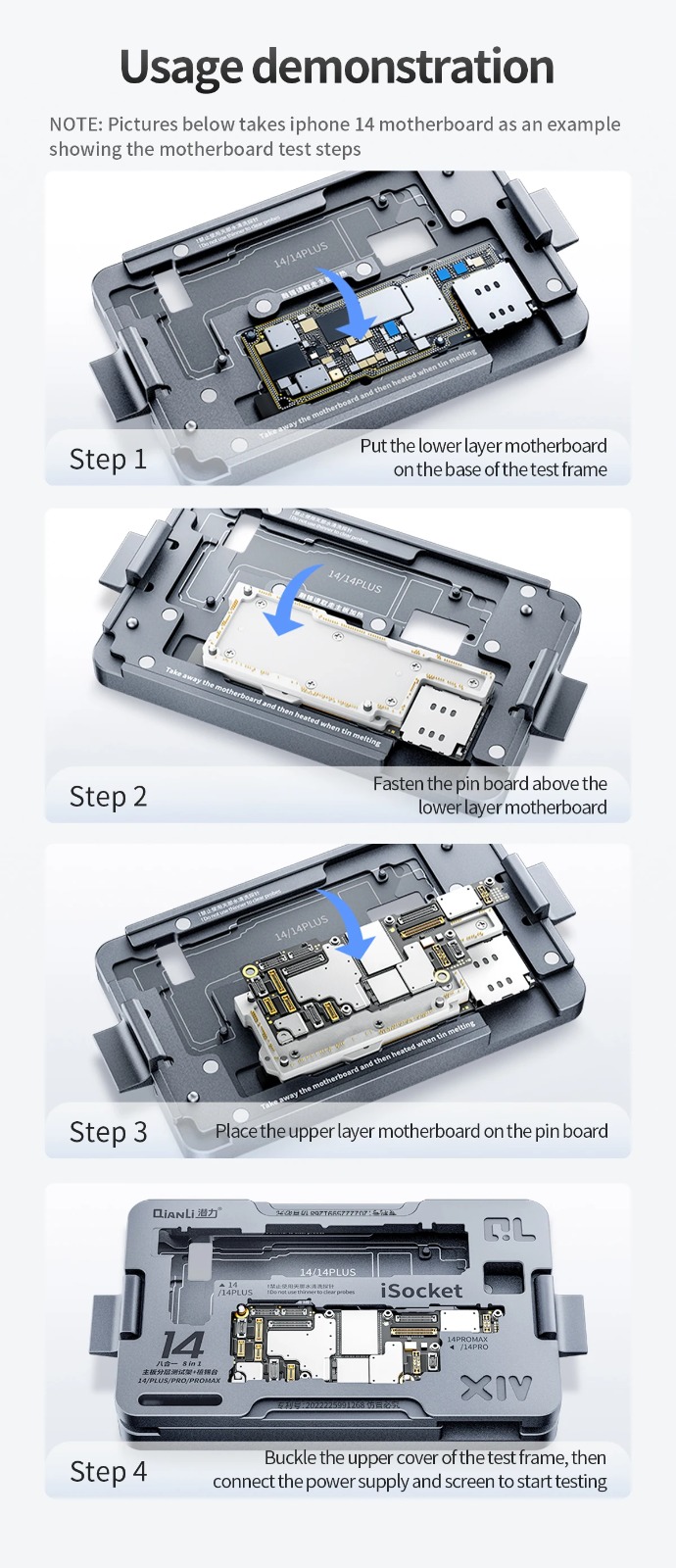 QIANLI MATE 60PRO iSocket Motherboard Layered Test Frame - Image 2