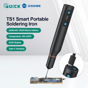 QUICK TS1 Smart Portable Soldering Iron (with 3 Tips)