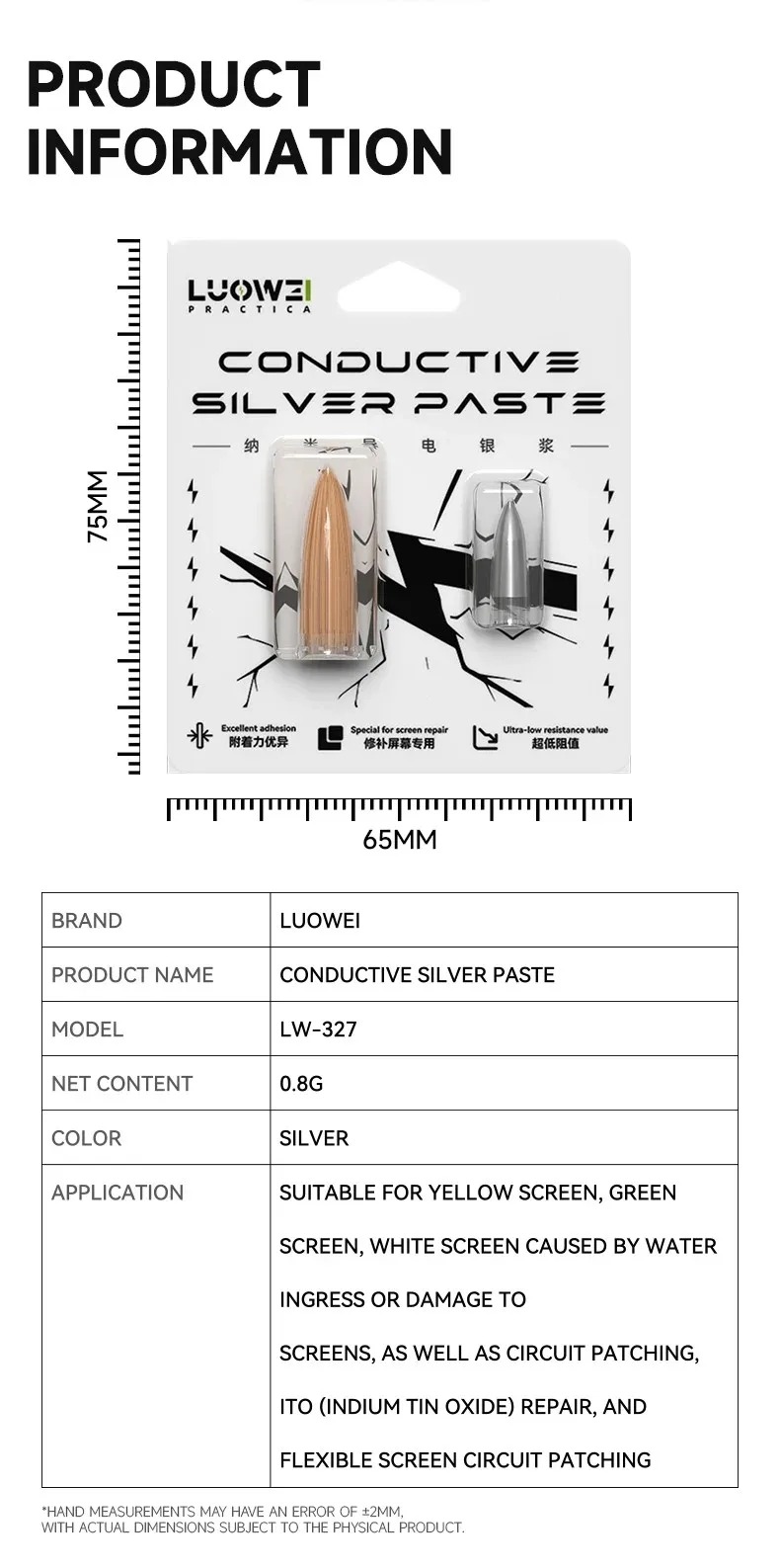 LUOWEI Conductive Silver Paste - Image 6