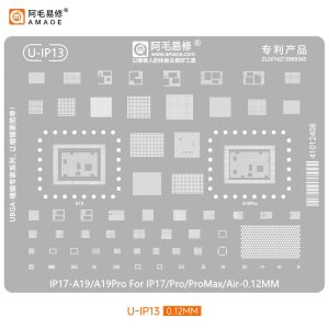 AMAOE BGA STENCILS U-IP13 for 17-A19/A19PRO 17 Series IC