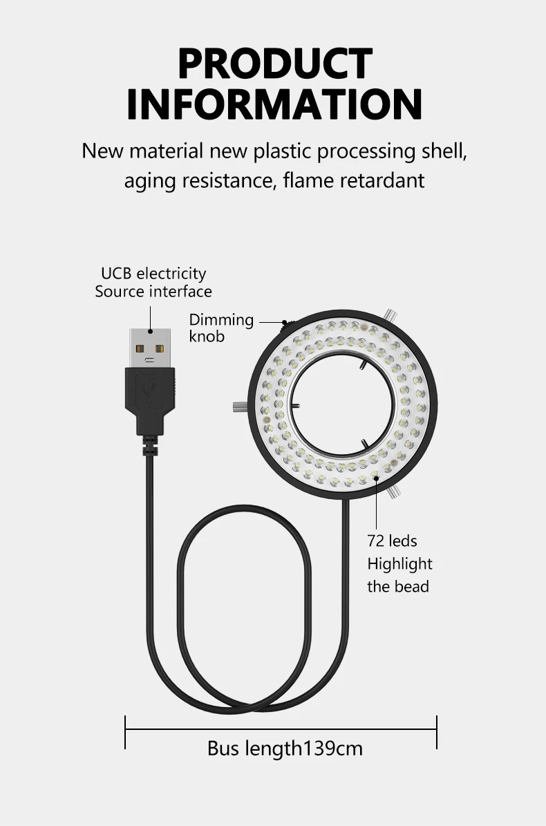 MAANT MY-036 72PCS LED Microscope Dust Prevention - Image 8
