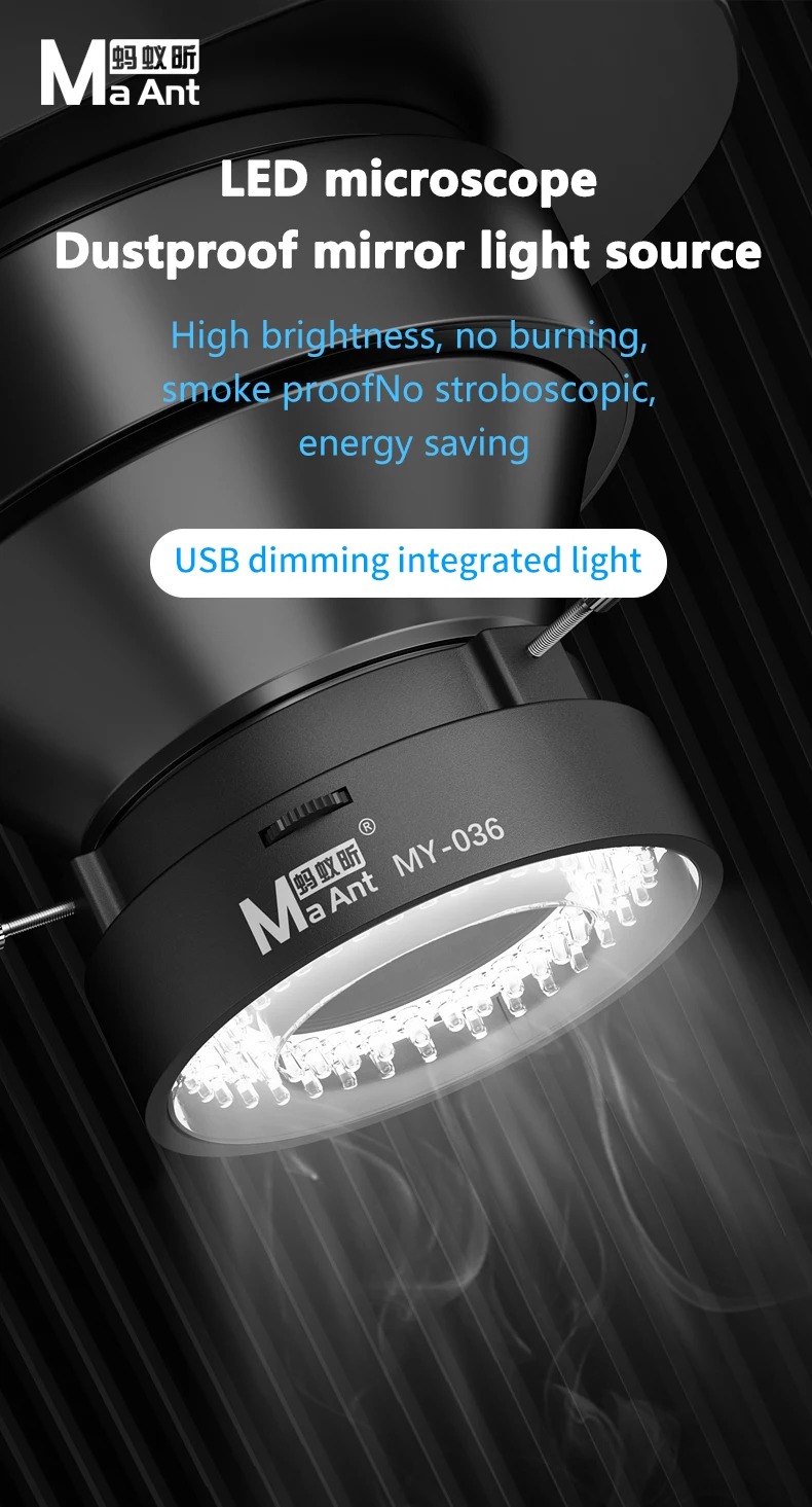 MAANT MY-036 72PCS LED Microscope Dust Prevention