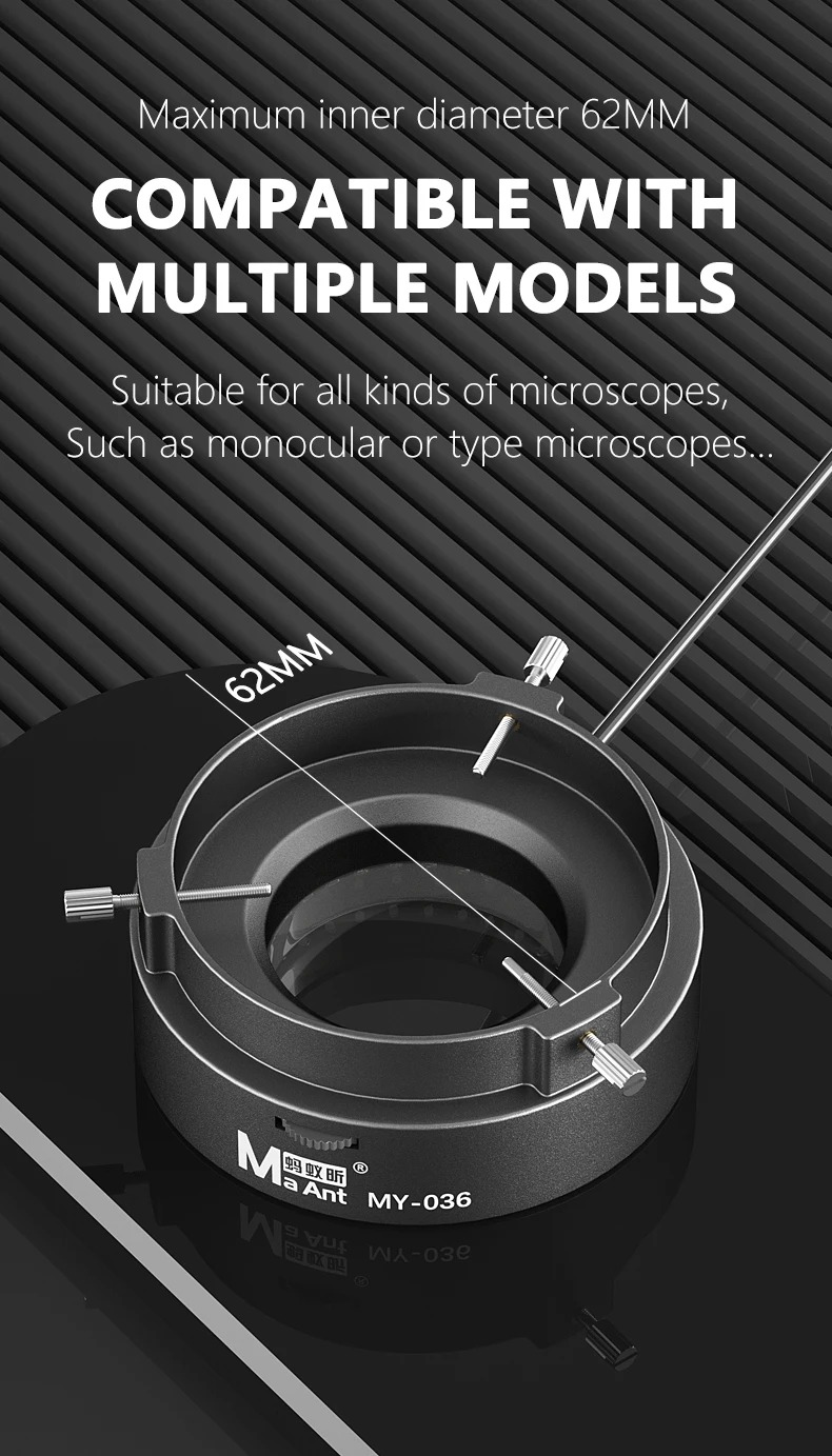 MAANT MY-036 72PCS LED Microscope Dust Prevention - Image 3