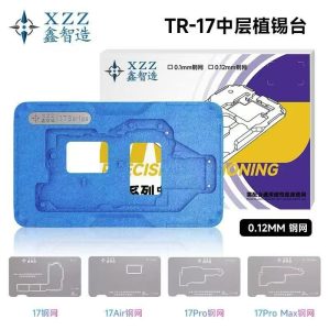 XZZ TR-17 IP17 Series Middle Layer Tin Plating Reball Platform Positioning Plate + Stencil