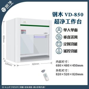 VD-850 Desktop Clean Bench Room (Working Area Size : 680*480*450mm) , (Overall Size : 820*520*820mm)
