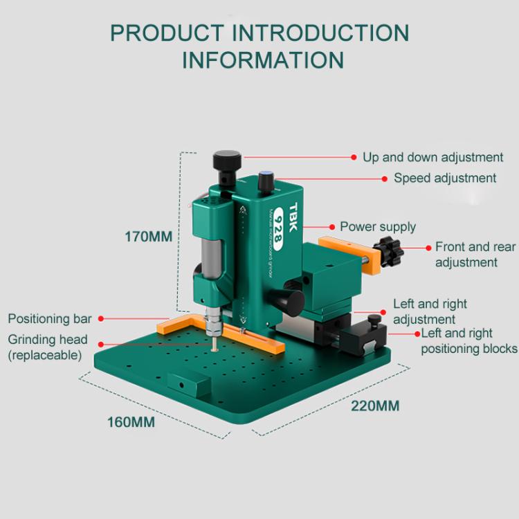 TBK 928 Manual Motherboard Grinder Machine - Image 5