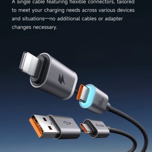 MCDODO CA-656 1.2 Meter 60W 4-IN-1 Magtidy Travel Cable