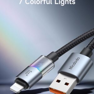 MCDODO CA-817 1.2 Meter 3A Fast Charge Phone Cable with 7 Colorful Lights