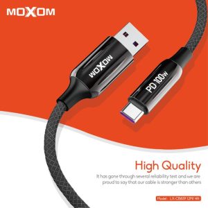 MOXOM LX-CB839 1.2 Meter 100W 6A Fast Charging Type-C Data Cable