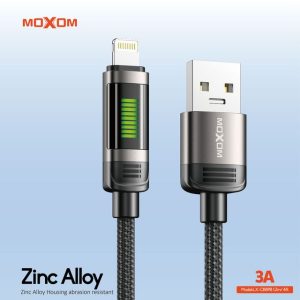 MOXOM LX-CB898 1.2 Meter 3A LED RHYTHM Phone Data Cable