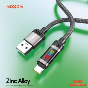 MOXOM LX-CB899 1.2 Meter 100W LED RHYTHM Type-C Data Cable