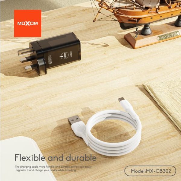 MOXOM MX-CB302 1 Meter 3A Fast Charging Data Cable – CME Distribution ...