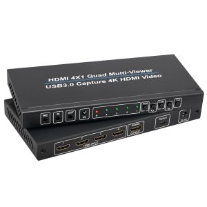 YT-UC421 HDMI 4X1 Quad Multi-Viewer USB3.0 Capture Card 4K HDMI Video