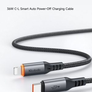 MCDODO CA-087 1.2 Meter 36W Auto Power Off Type-C to Phone Cable