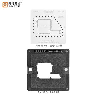 AMAOE - Middle Layer Reball Position Plate + Stencil (W/O Base) - FINDX3PRO