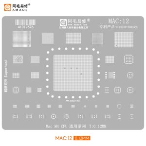 AMAOE BGA STENCILS MAC:12 MAC M4 CPU