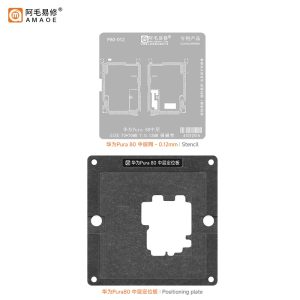 AMAOE – Middle Layer Reball Position Plate + Stencil (W/O Base) - HW PURA 80