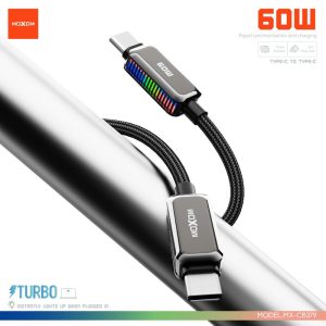 MOXOM MX-CB379 1 Meter 60W Fast Charging Type-C to Type-C Data Cable
