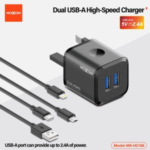 MOXOM MX-HC166 Dual USB High-Speed Charger