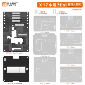 AMAOE Middle Layer Board Reballing AMAOE 31in1 Magnetic  X-17PM (0.08MM)