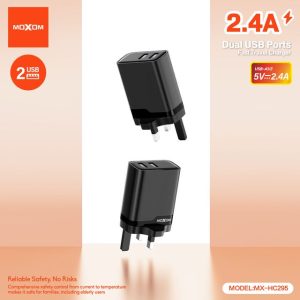 MOXOM MX-HC295 2.4A Dual USB Ports Charger