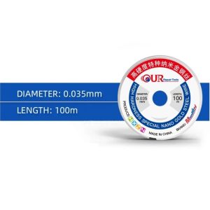 MUSTTBY OUR High Hardness Special Nano Gold Steel LCD Separate Wire - 0.035MM