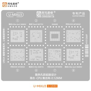 AMAOE BGA STENCILS U-MIXU3