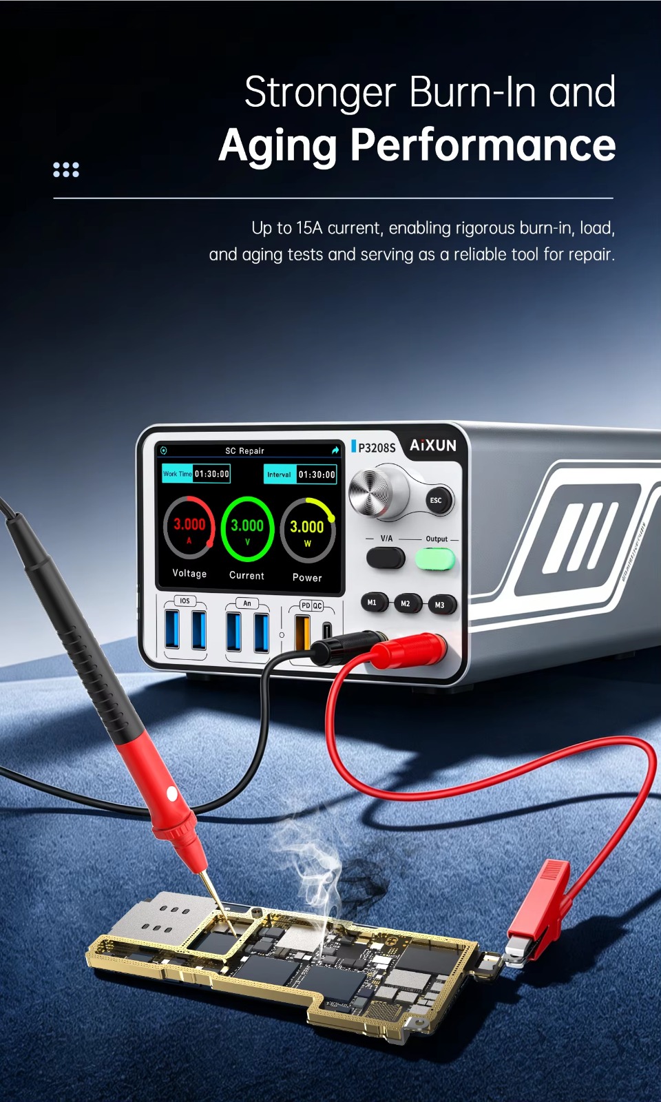 AIXUN P3208S Smart Regulated Power Supply - Image 7
