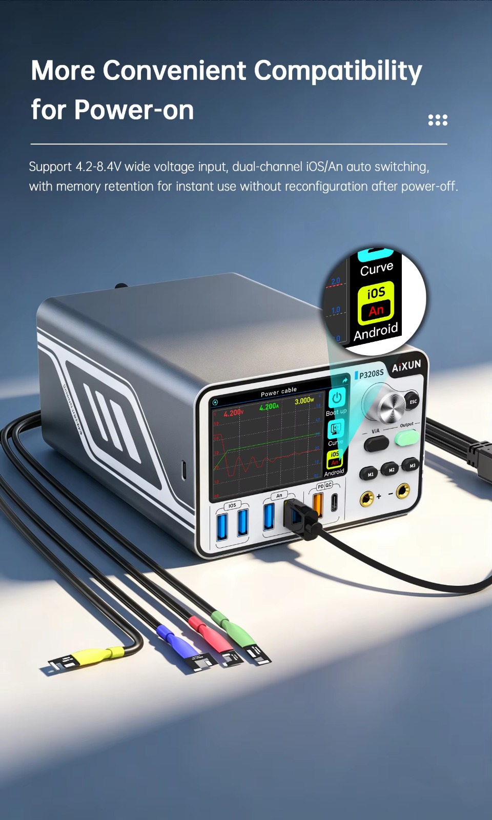 AIXUN P3208S Smart Regulated Power Supply - Image 6