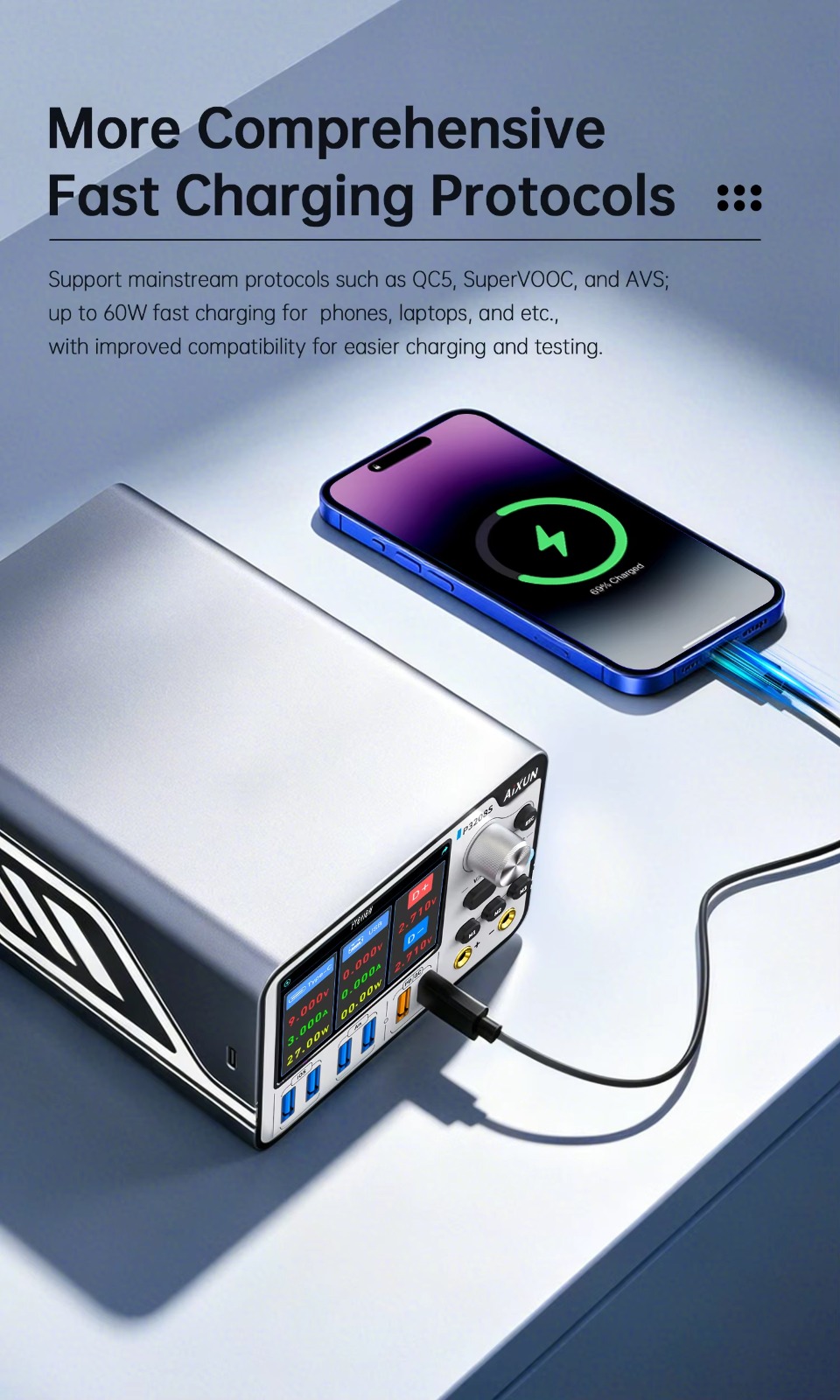 AIXUN P3208S Smart Regulated Power Supply - Image 4