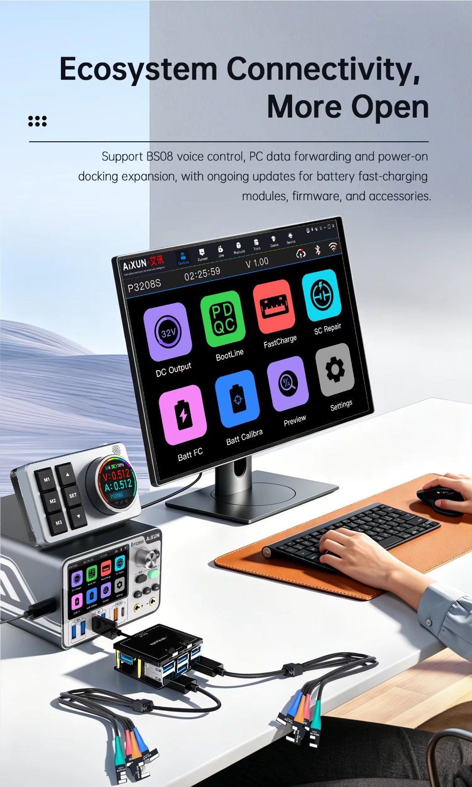 AIXUN P3208S Smart Regulated Power Supply - Image 3