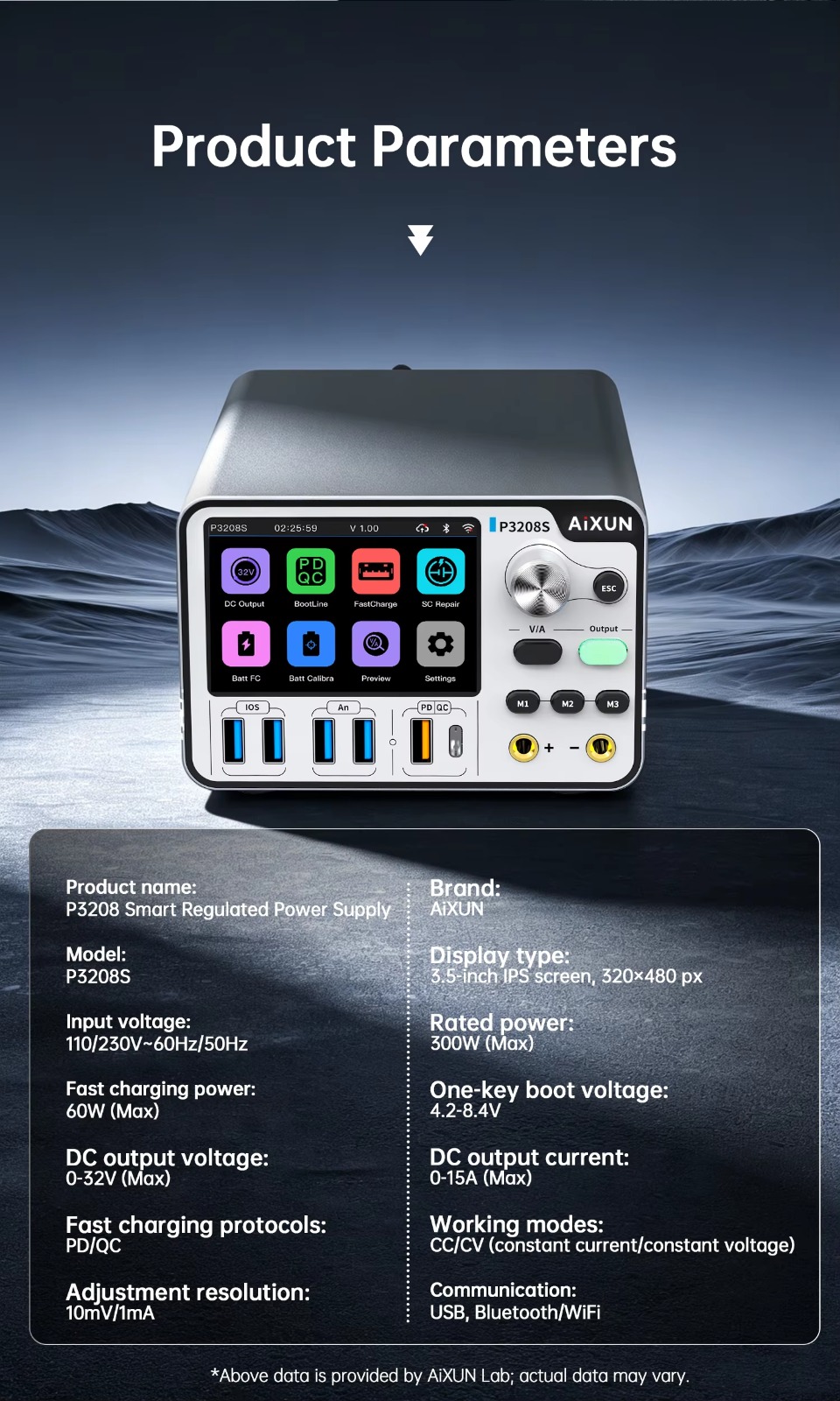 AIXUN P3208S Smart Regulated Power Supply - Image 8