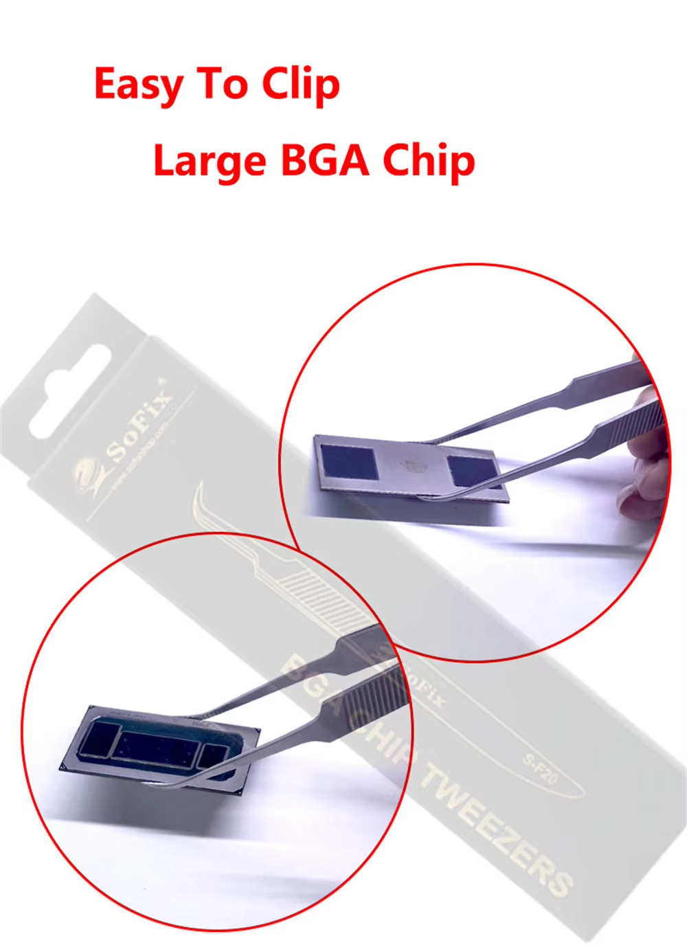 SOFIX S-F20 BGA Chip Tweezers - Image 2