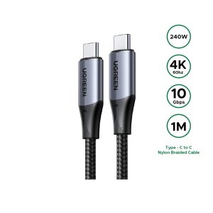UGREEN US355 USB-C to Type-C Fast Charging Cable 1 Meter - 80150